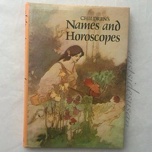 🧸Charming Vintage BABY BOOK Names Horoscope Family Tree ⭐️